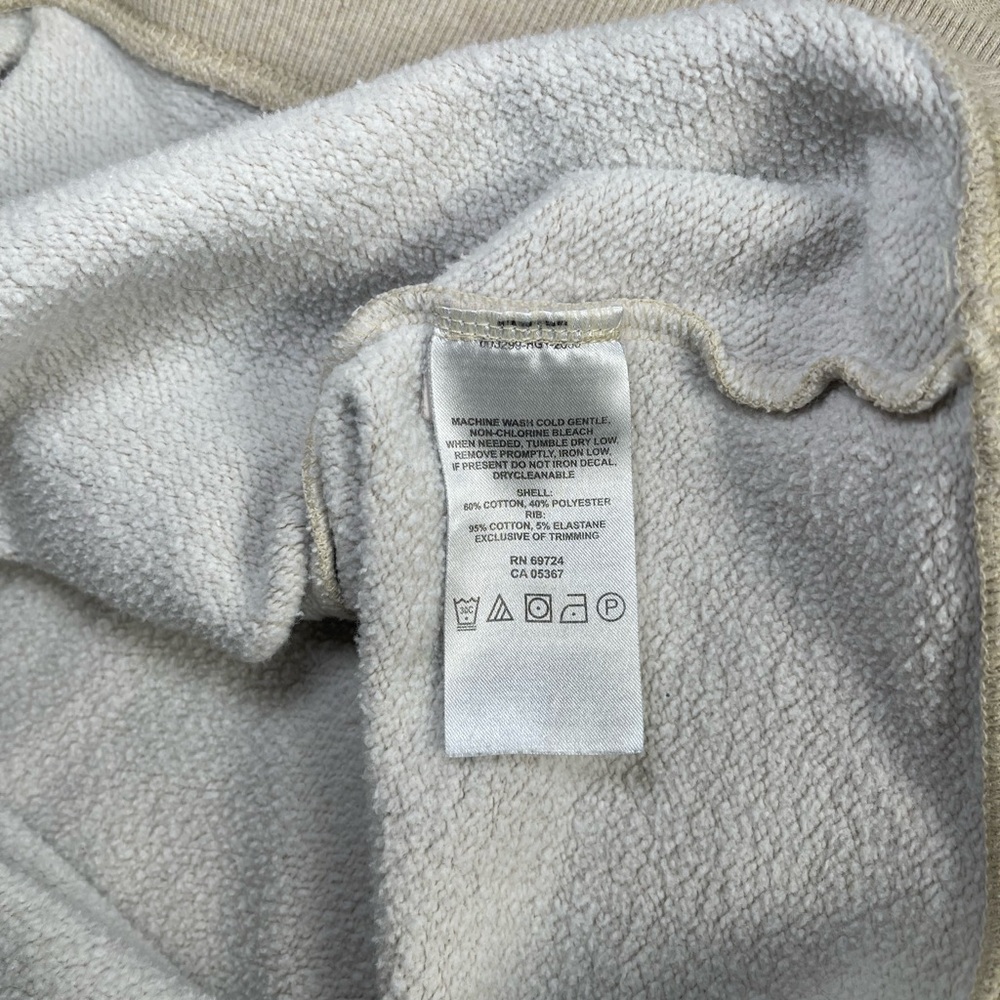 Columbia Hart Mountain II Men's 1/4 Zip Up Cream Long Sleeve - Picture 8 of 11